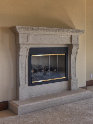 Bonaparte Fireplace Mantel by Precast Innovations, Inc.