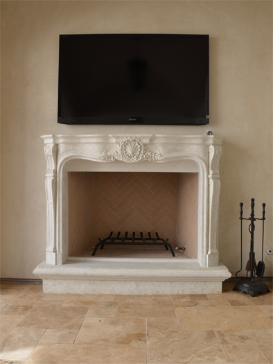 Bordeaux Fireplace Mantel by Precast Innovations, Inc.