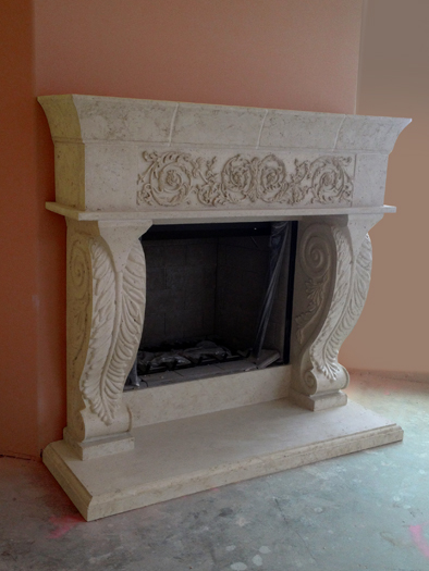 Chateaux Fireplace Mantel by Precast Innovations, Inc.